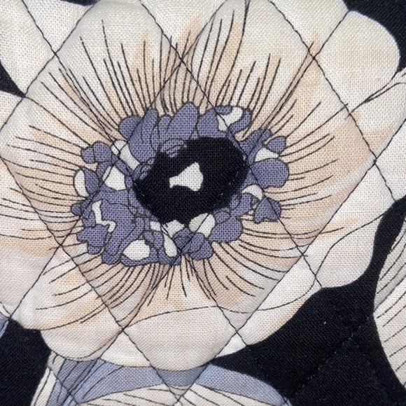 Vera Bradley Floral Black /Cream/White & Blue - Picture 8 of 10